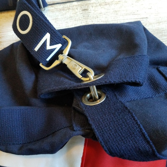 Tommy Hilfiger Canvas Duffel Bag Vintage 90s - Picture 6 of 8
